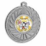 Karnevalsorden rund 50 mm – Karnevalsorden 591KA, Ausführung in Silber
