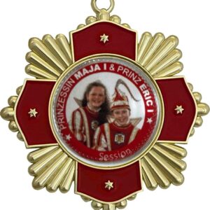 Sternorden 95 mm – Karnevalsorden 801KA, Ausführung in Gold