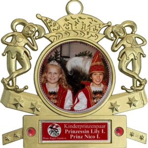 Karnevalsorden 100 mm – Karnevalsorden 805KA, Ausführung in Gold