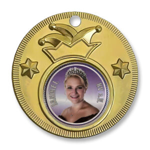 Karnevalsorden rund 50 mm – Karnevalsorden 817KA, Ausführung in Gold