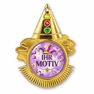 Karnevalsorden 110 mm – Karnevalsorden 520KA, Ausführung in Gold
