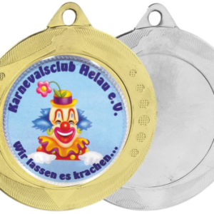 Karnevalsorden 593KA in Gold und Silber mit Emblem