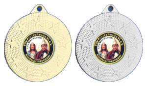 Karnevalsmedaille 50 mm mit Sternen – 598KA