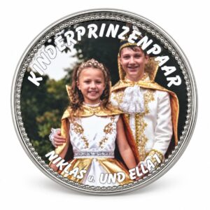 Karnevalsanstecker 51 mm Kunststoff – Karnevalsanstecker 6110KA mit Beispielmotiv