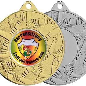 Karnevalsorden 649KA in Gold und Silber mit Emblem