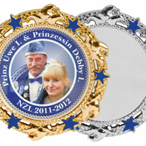 Karnevalsorden 877KA in Gold und Silber mit Emblem