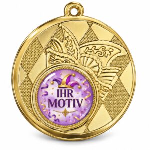 Karnevalsmedaille 50 mm – Karnevalsorden 880KA, Ausführung goldfarben